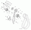 Jonsered ST 2109 E (96191004002) - Snow Thrower (2011-05) Listas de piezas de repuesto y dibujos CHASSIS ENGINE PULLEYS #1
