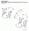 Jonsered CT2105F (960810001, 96081000103) - Cultivator (2007-02) Listas de piezas de repuesto y dibujos TINE ASSEMBLY