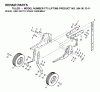 Jonsered FT5 (JFT5M, 954003311) - Front-Tine Tiller (2000-02) Pièces détachées WHEEL DEPTH STAKE ASSEMBLY