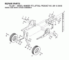 Jonsered FT5 (JFT5Q, 954130056) - Front-Tine Tiller (2002-03) Pièces détachées WHEEL DEPTH STAKE ASSEMBLY