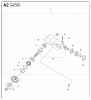 Jonsered FC2145 - String/Brush Trimmer (2010-09) Listas de piezas de repuesto y dibujos BEVEL GEAR