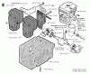 Jonsered GR41 - String/Brush Trimmer (1991-03) Listas de piezas de repuesto y dibujos CYLINDER CRANKCASE