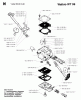 Jonsered GR50 - String/Brush Trimmer (1998-06) Listas de piezas de repuesto y dibujos CARBURETOR DETAILS