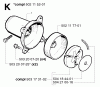 Jonsered RS44 - String/Brush Trimmer (2002-08) Spareparts CLUTCH