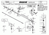 Jonsered GT32L - String/Brush Trimmer (2002-08) Listas de piezas de repuesto y dibujos SHAFT HANDLE #1