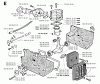 Jonsered RS51 - String/Brush Trimmer (1991-09) Listas de piezas de repuesto y dibujos CYLINDER CRANKCASE