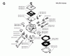 Jonsered RS51 - String/Brush Trimmer (1993-05) Pièces détachées CARBURETOR DETAILS