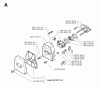 Jonsered RS52 - String/Brush Trimmer (1999-04) Listas de piezas de repuesto y dibujos CARBURETOR AIR FILTER