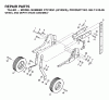 Jonsered CT2105 (J2105FA, 954130095) - Lawn & Garden Tractor (2003-01) Pièces détachées WHEEL DEPTH STAKE ASSEMBLY