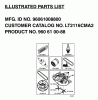 Jonsered LT2116 CMA2 (96061008800) - Lawn & Garden Tractor (2006-02) Pièces détachées FREQUENTLY USED PARTS