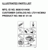 Jonsered LT2116 CMA2 (96061014400) - Lawn & Garden Tractor (2006-02) Pièces détachées FREQUENTLY USED PARTS