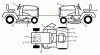 Jonsered LT2213 CA (96051001901) - Lawn & Garden Tractor (2011-04) Pièces détachées DECALS