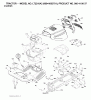 Jonsered LT2216 A2 (96041003701) - Lawn & Garden Tractor (2007-05) Pièces détachées CHASSIS ENCLOSURES