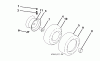Jonsered LT2217 A (96041003300) - Lawn & Garden Tractor (2007-02) Pièces détachées WHEELS TIRES