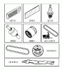 Jonsered LT2217 A (96041010300) - Lawn & Garden Tractor (2009-01) Pièces détachées FREQUENTLY USED PARTS