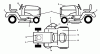 Jonsered LT2217 A (96041010306) - Lawn & Garden Tractor (2012-08) Pièces détachées DECALS