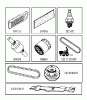 Jonsered LT2217 A (96041010400) - Lawn & Garden Tractor (2009-01) Pièces détachées FREQUENTLY USED PARTS