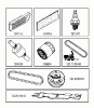 Jonsered LT2217 A (96041010401) - Lawn & Garden Tractor (2010-01) Pièces détachées FREQUENTLY USED PARTS