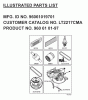 Jonsered LT2217 CMA (96061019701) - Lawn & Garden Tractor (2007-05) Pièces détachées FREQUENTLY USED PARTS