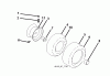 Jonsered LT2218 A (96041010501) - Lawn & Garden Tractor (2010-01) Pièces détachées WHEELS TIRES