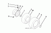 Jonsered LT2223 A2 (96041011101) - Lawn & Garden Tractor (2010-02) Pièces détachées WHEELS TIRES