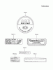 Kawasaki Motoren FA130D-AS18 - Kawasaki FA130D 4-Stroke Engine Pièces détachées LABEL