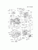 Kawasaki Motoren FH641V - DS25 bis FS481V - BS13 FH641V-ES25 - Kawasaki FH641V 4-Stroke Engine Pièces détachées CYLINDER/CRANKCASE