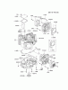 Kawasaki Motoren FH641V - DS25 bis FS481V - BS13 FH721V-BS15 - Kawasaki FH721V 4-Stroke Engine Pièces détachées CYLINDER/CRANKCASE