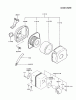 Kawasaki Motoren FA130D-BS15 - Kawasaki FA130D 4-Stroke Engine Pièces détachées AIR-FILTER/MUFFLER