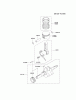 Kawasaki Motoren FE120D-AS05 - Kawasaki FE120D 4-Stroke Engine Pièces détachées PISTON/CRANKSHAFT