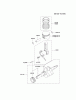 Kawasaki Motoren FE120D-PS02 - Kawasaki FE120D 4-Stroke Engine Pièces détachées PISTON/CRANKSHAFT