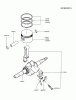 Kawasaki Motoren FA210D-AS22 - Kawasaki FA210D 4-Stroke Engine Pièces détachées PISTON/CRANKSHAFT