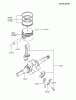 Kawasaki Motoren FA076D-BS09 - Kawasaki FA076D 4-Stroke Engine Pièces détachées PISTON/CRANKSHAFT