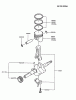 Kawasaki Motoren FG150D-DS00 - Kawasaki FG150D 4-Stroke Engine Pièces détachées PISTON/CRANKSHAFT