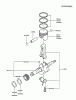Kawasaki Motoren FG200D-BS02 - Kawasaki FG200D 4-Stroke Engine Pièces détachées PISTON/CRANKSHAFT