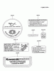 Kawasaki Motoren FG300D-AS15 - Kawasaki FG300D 4-Stroke Engine Pièces détachées LABEL