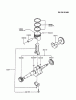 Kawasaki Motoren FG300D-FS02 - Kawasaki FG300D 4-Stroke Engine Pièces détachées PISTON/CRANKSHAFT