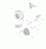 Murray 107.287910 (7800340) - Craftsman ZTS7500, 26HP Kohler w/50" Mower Deck (2008) (Sears) Spareparts Wheel & Tire Group (W7500978)