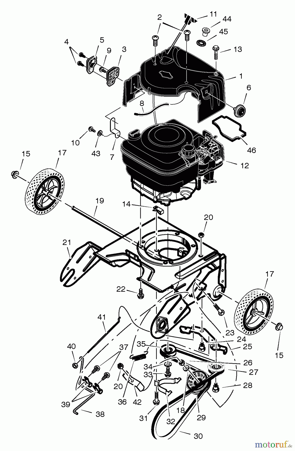  Murray Schneefräsen 536.881400 - Craftsman 21