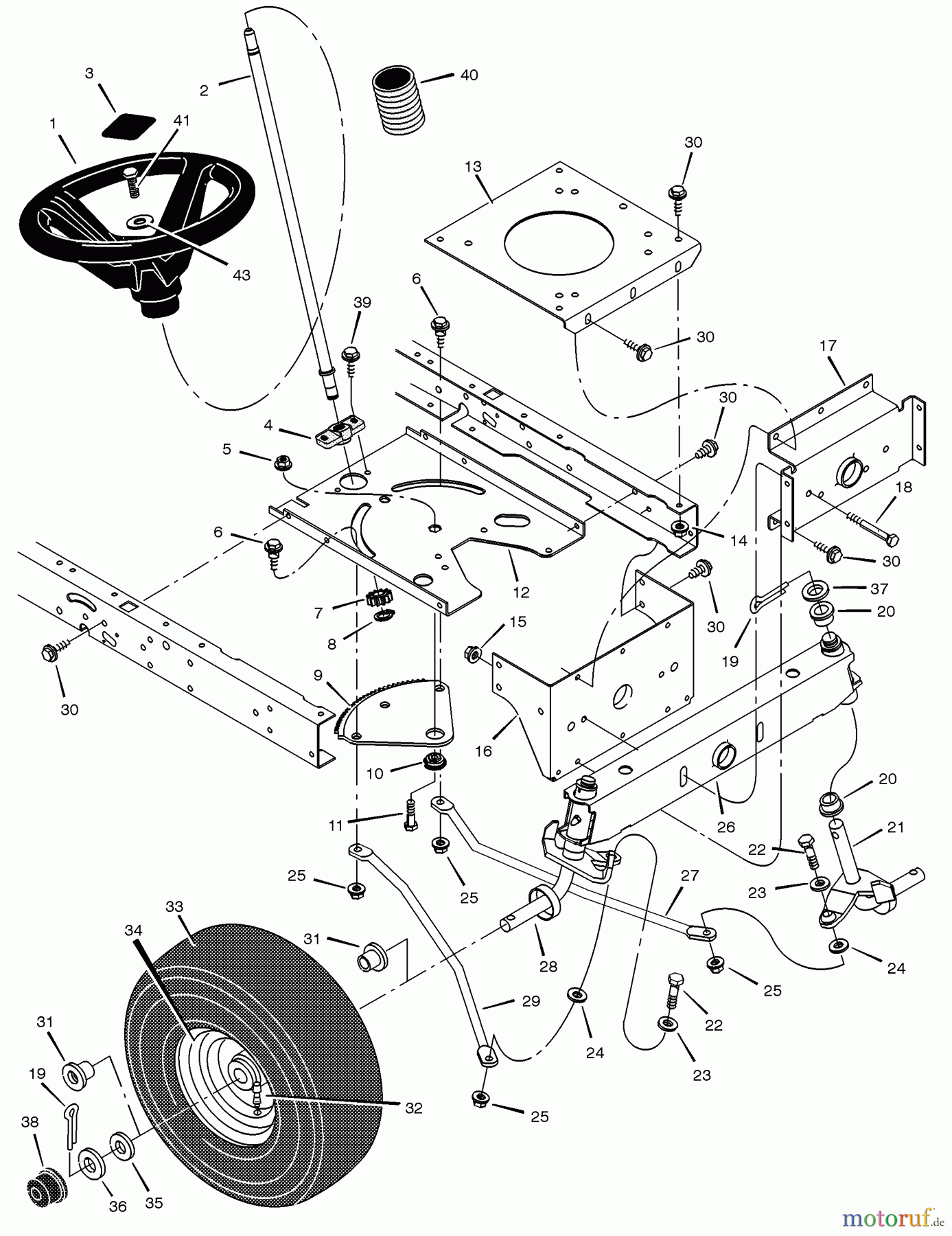  Murray Rasen- und Gartentraktoren 405002x8A - Scotts 40