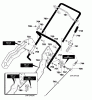 Murray 620301x4D - 20" Single Stage Snow Thrower (2001) Listas de piezas de repuesto y dibujos Handle Assembly