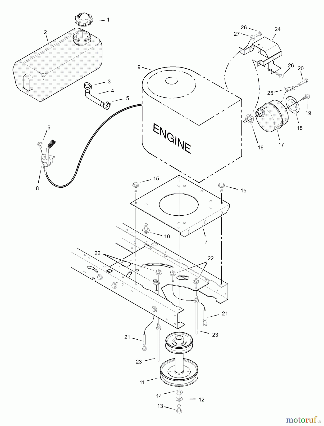  Murray Rasen- und Gartentraktoren 40507x31B - Scotts 40