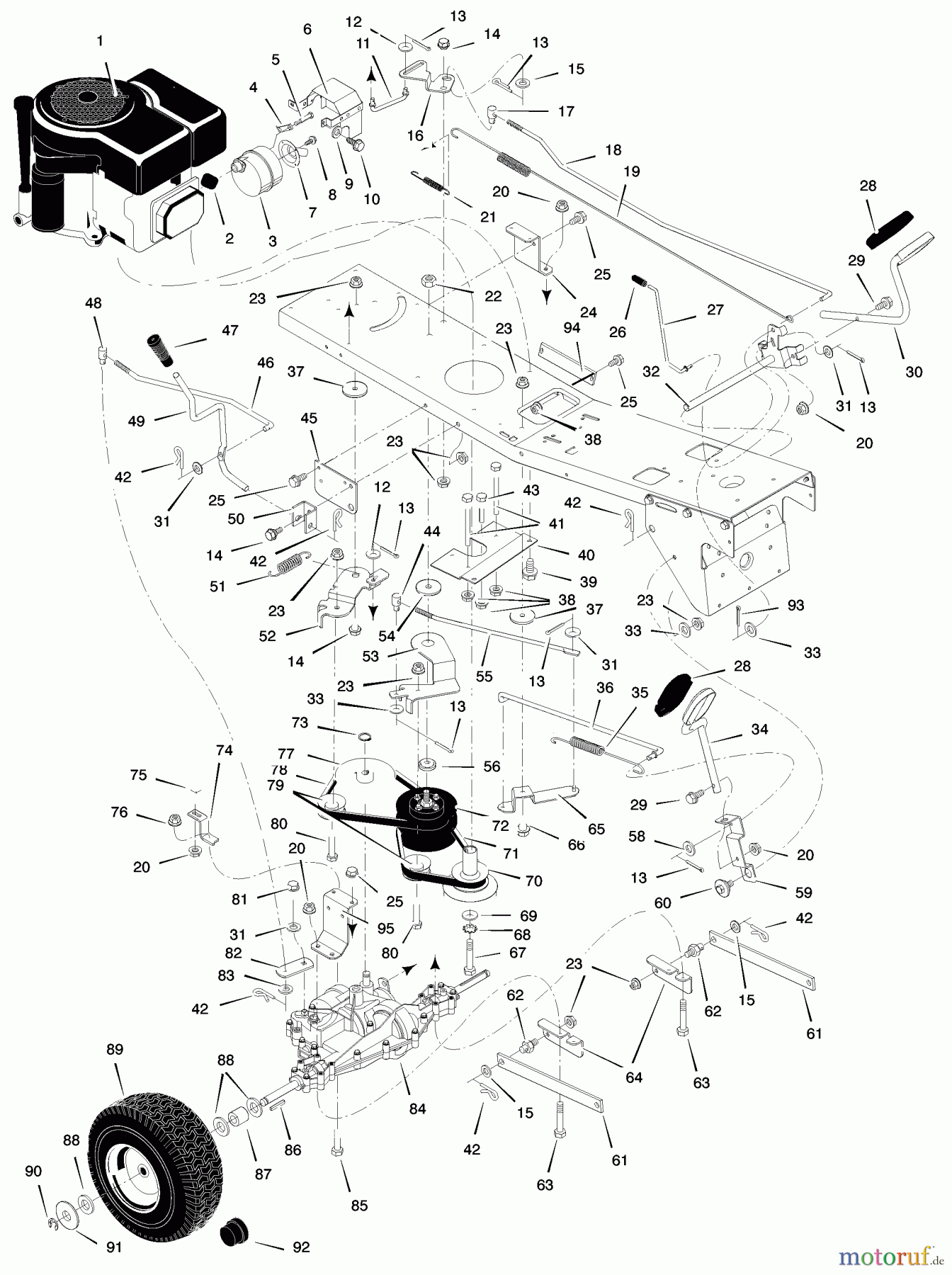  Murray Reitermäher 309311x92A - B&S/Murray 30