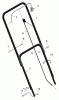 Murray 20101C - 20" Walk-Behind Mower (2000) Pièces détachées Handle Assembly