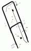 Murray 201022x99A - B&S/ 20" Walk-Behind Mower (2004) (AAFES) Pièces détachées Handle Assembly