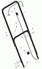 Murray 201030x00A - 20" Walk-Behind Mower (2005) Pièces détachées Handle Assembly