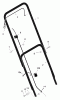 Murray 20104C - 20" Walk-Behind Mower (2001) Pièces détachées Handle Assembly