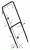 Murray 20104D - 20" Walk-Behind Mower (2002) Pièces détachées Handle Assembly