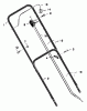 Murray 20408x4A - 20" Walk-Behind Mower (1997) Pièces détachées Handle Assembly