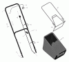 Murray 20415x83B - B&S/ 20" Walk-Behind Mower (2000) (Walmart) Pièces détachées Handle & Bag Assembly